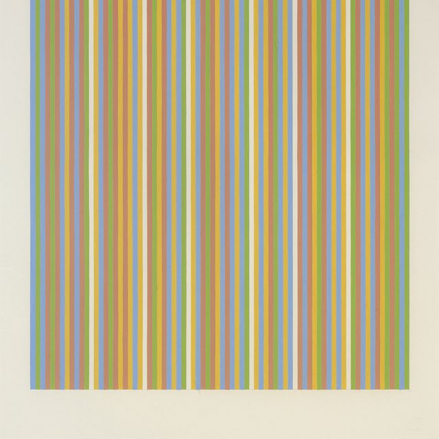 Bridget Riley — Этюд для рисования. Красный, желтый, синий и зеленый