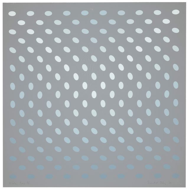 Bridget Riley — Одна тарелка (А), от: Девятнадцати серых