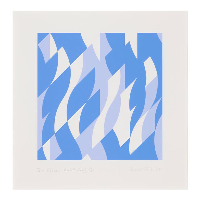 Bridget Riley — Два синих