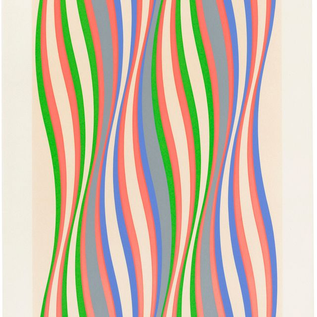 Bridget Riley — Красное доминирование