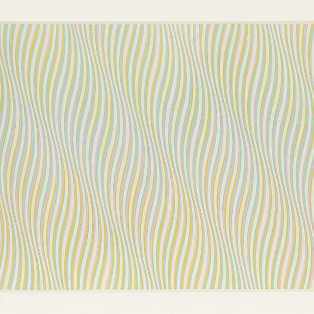 Bridget Riley — Без названия [Синий] (Шуберт, 25)