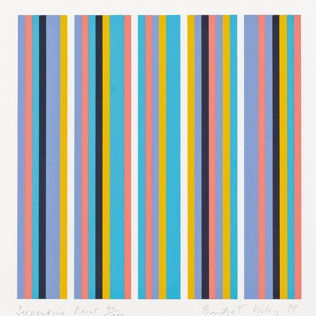 Bridget Riley — Змеевидный принт (Шуберт 39)