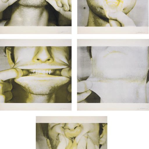 Bruce Nauman — Исследования голограмм a-e (корды 1-5)