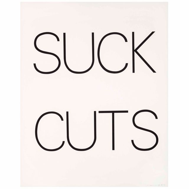 Bruce Nauman — Отсасывать порезы