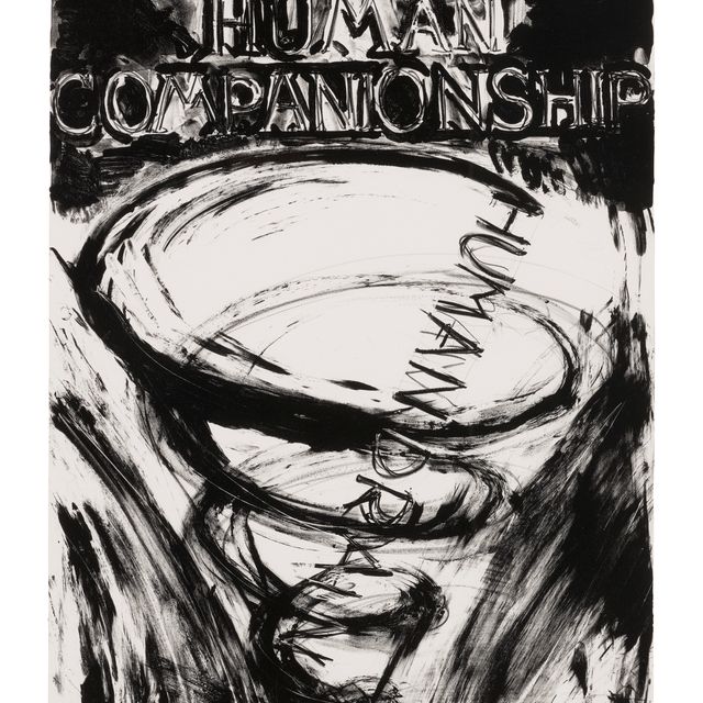Bruce Nauman — "Человеческое общение", "Утечка человеческих ресурсов" из восьми литографий в пользу Фонда современного исполнительского искусства, Inc.