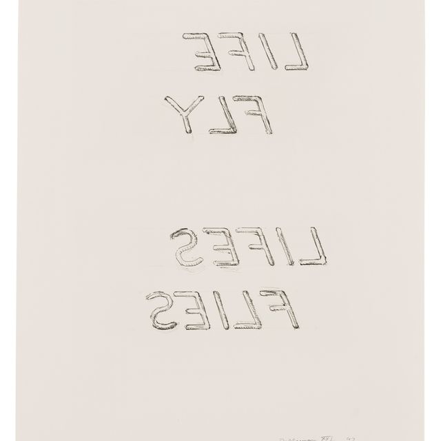 Bruce Nauman — Life Fly - Летающая жизнь, из: Портфолио Лео Кастелли, посвященного 90-летию