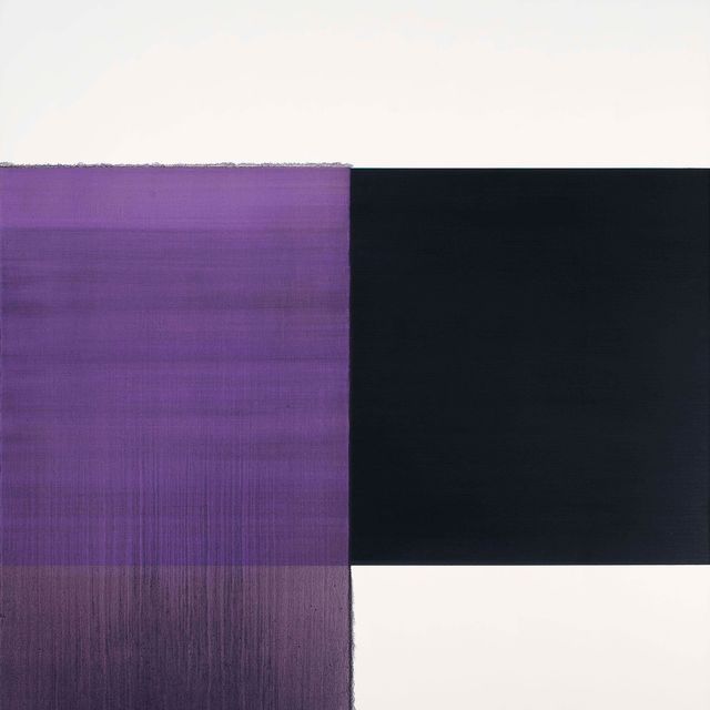 Callum Innes — Экспонированная картина Диоксазиновый фиолетовый Схевенингенский черный