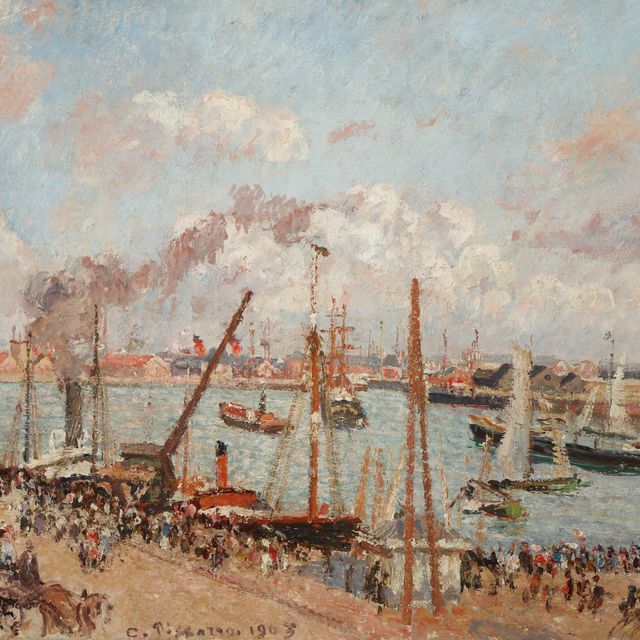 Camille Pissarro — "Анс-де-Лоцман", апрель и середина сентября, температура в Анс-Лоцмане , Гавр