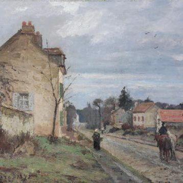 Camille Pissarro — Дорога в Лувесьен