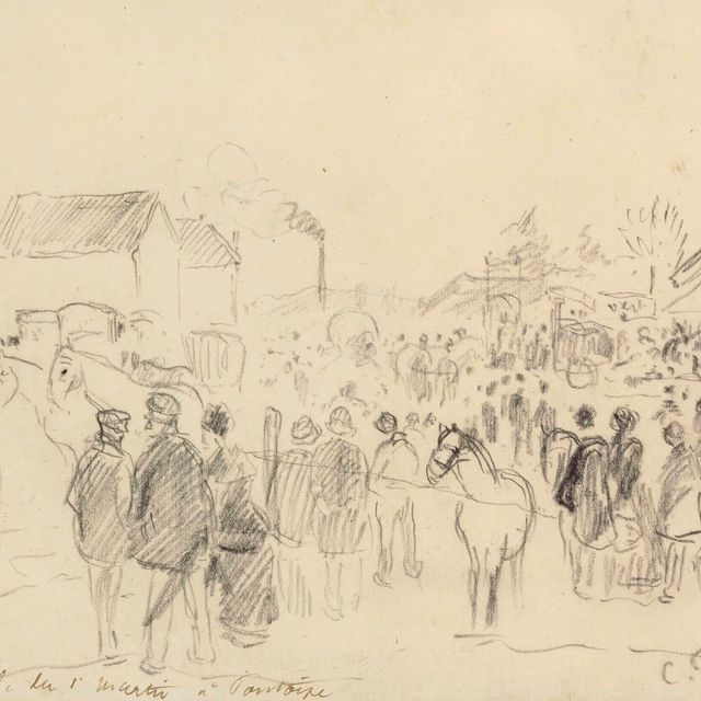 Camille Pissarro — Улица Сен-Мартен в Понтуазе