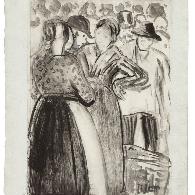 Camille Pissarro — Крестьянки на рынке