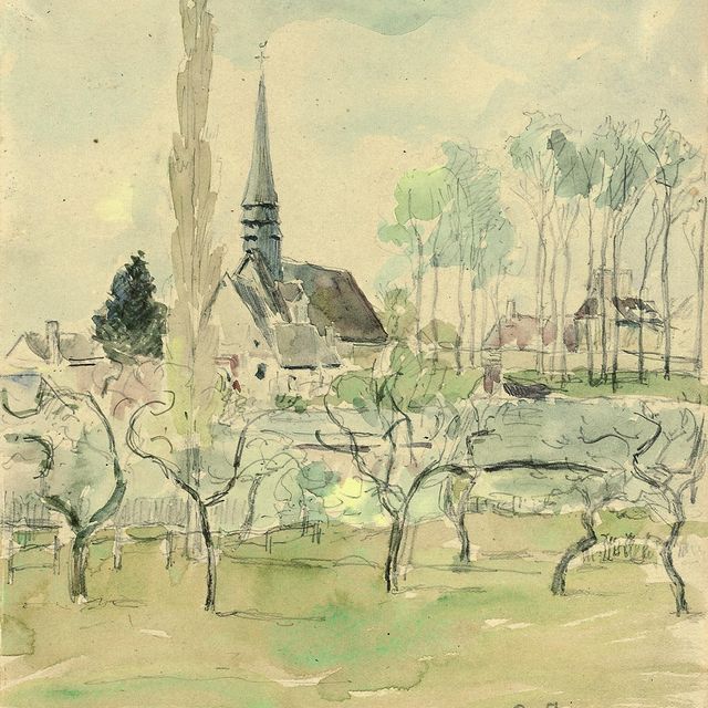 Camille Pissarro — Елизавета д'Эраньи