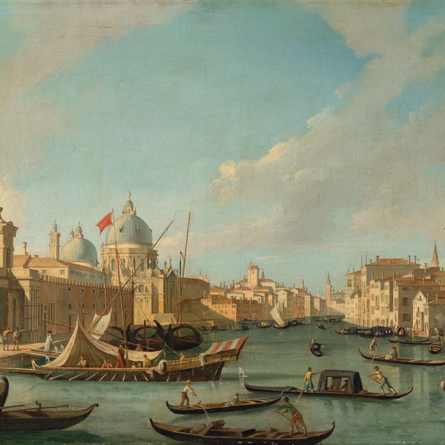 Canaletto — Вход в Гранд-канал в Венеции, вид на запад