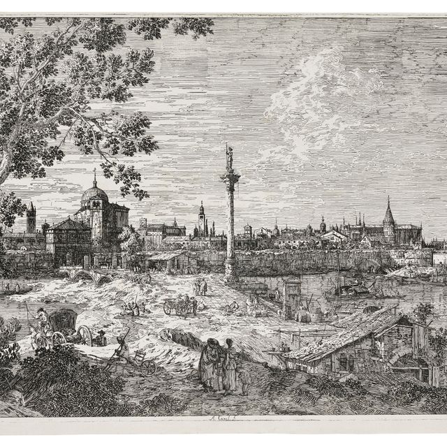 Canaletto — Воображаемый вид на Падую, открывающийся с высоты птичьего полета на канале Антонио.