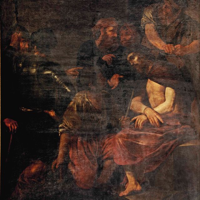 Caravaggio — Насмешка над Христом