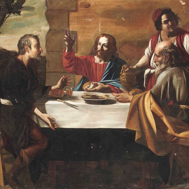 Caravaggio — Ужин в Эммаусе