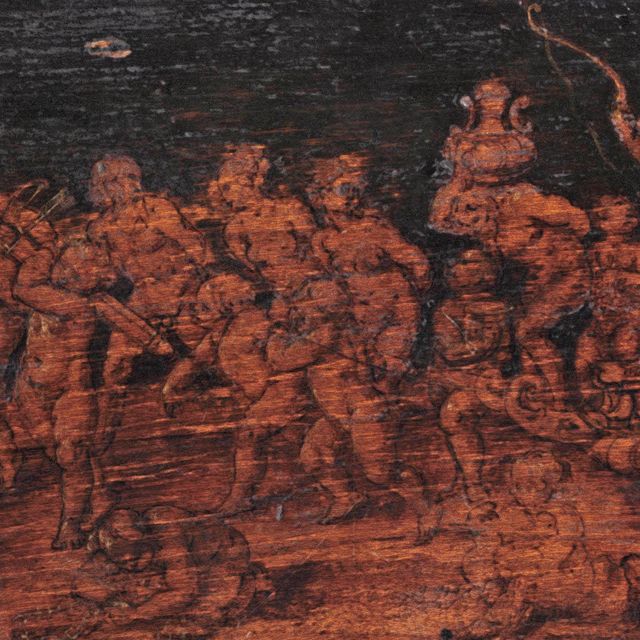 Caravaggio — Диана в триумфальной колеснице, сопровождаемая пленниками и поклоняющимися, которую тащит путти