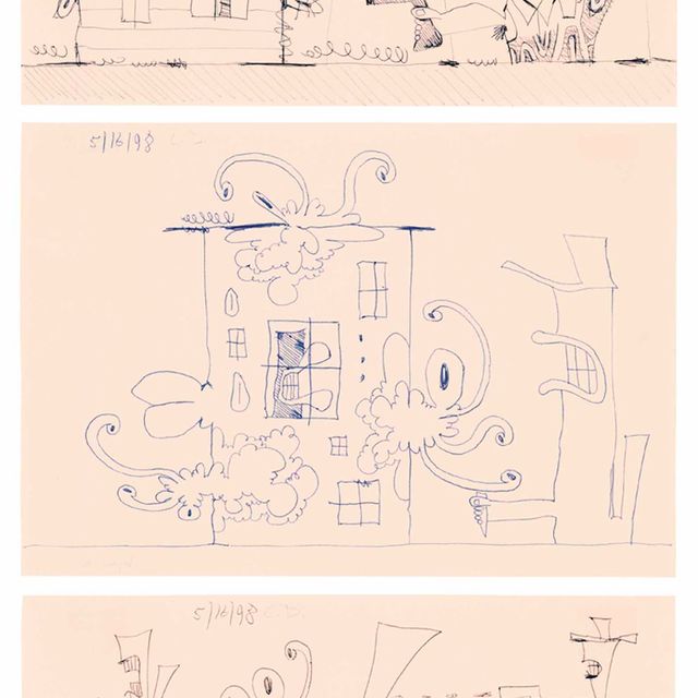 Carroll Dunham — Без названия (16.05.98)