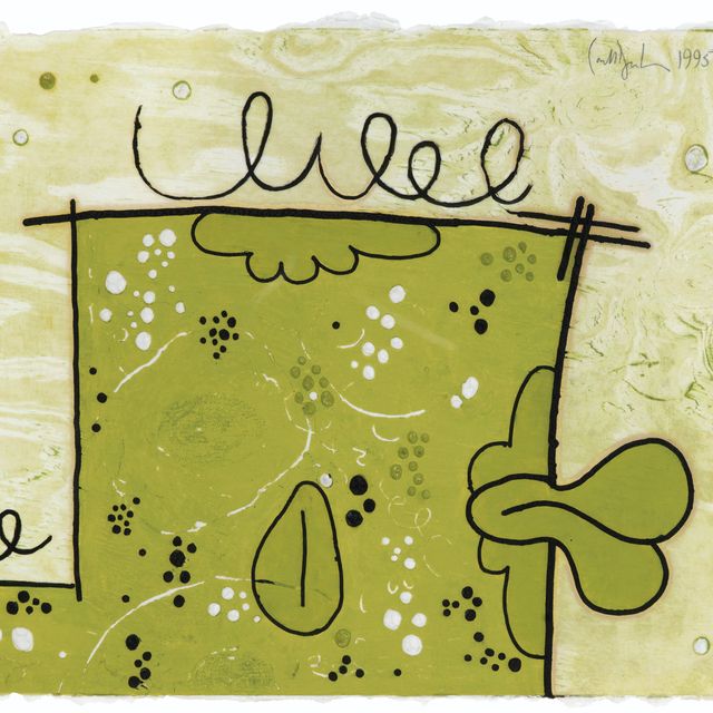 Carroll Dunham — В ожидании дерева №1 (зеленое)