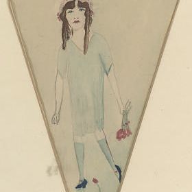 Cecil Beaton — Рисунок для веера, нарисованный в возрасте восьми лет