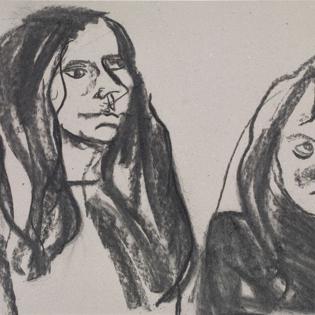 Chantal Joffe — Автопортрет с Ишбель в Школе искусств Глазго