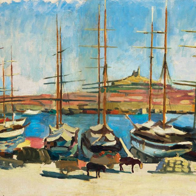 Charles Camoin — Собор Парижской Богоматери и старый порт, Марсель