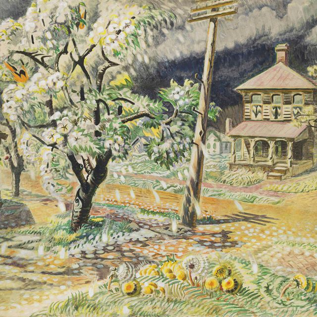 Charles Ephraim Burchfield — Снег в цвету вишни