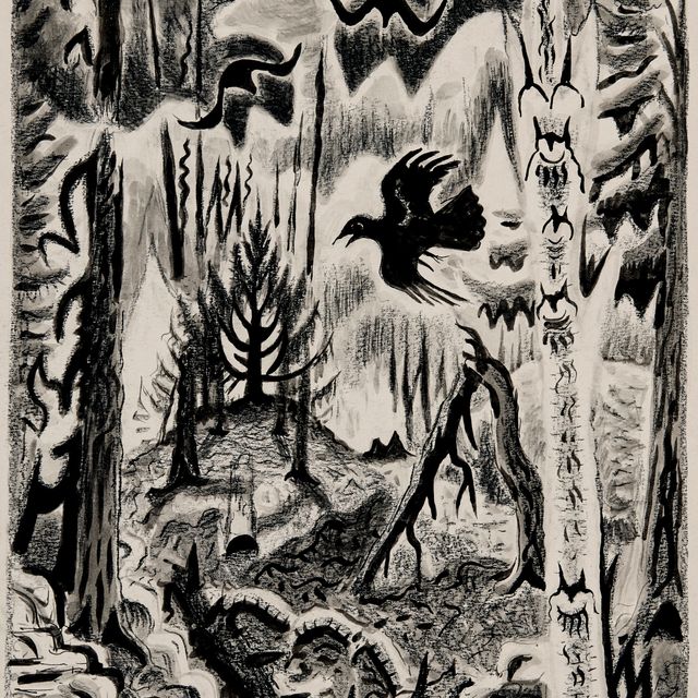Charles Ephraim Burchfield — Вороны в марте