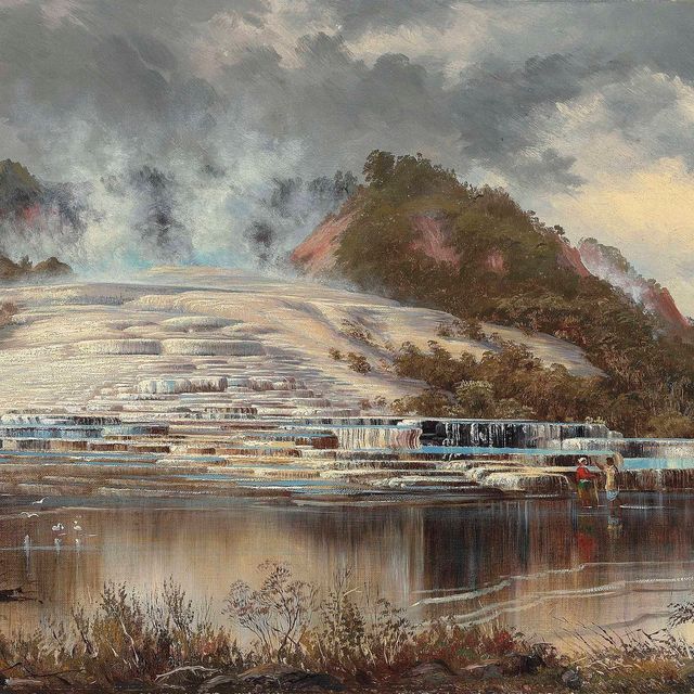 Charles White — Белая терраса, озеро Ротомахана, Новая Зеландия
