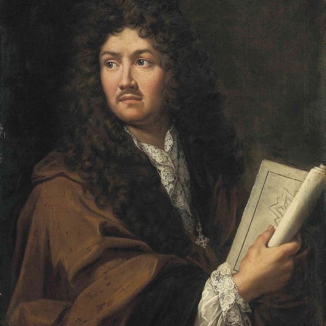 Charles White — Портрет Франсуа Мишеля ле Телье, маркиза де Лувуа (1641-1691), в полный рост, в белой рубашке с кружевным воротником и манжетами и коричневой мантилье, кавалер орденов Святого Мориса и Святого Лазаря, с архитектурным планом в руках.