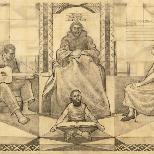 Charles White — Этюд для фрески "Мэри Маклеод Бетьюн"