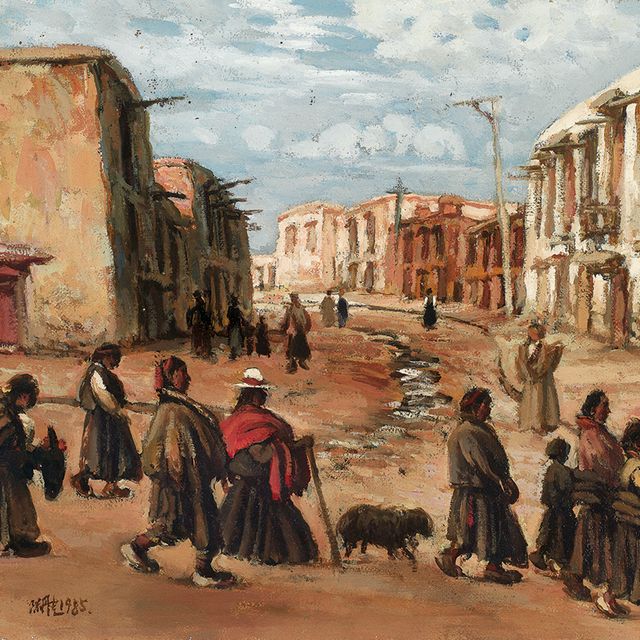 Chen Danqing — Баджиао: улица в Лахсе