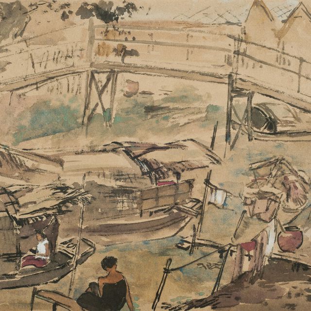 Chen Wen Hsi — Лодки на берегу реки