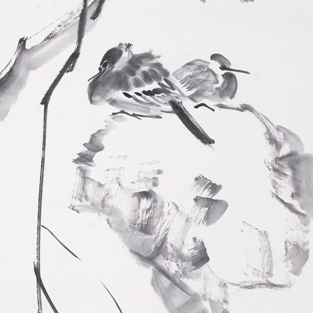 Chen Wen Hsi — Две птицы на скале