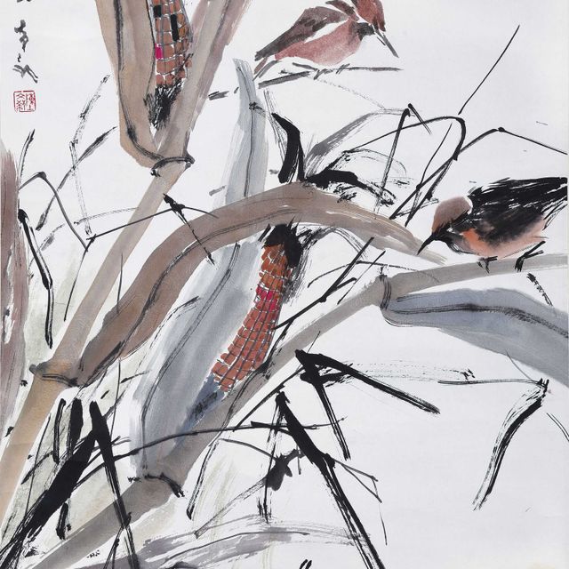 Chen Wen Hsi — Воробей и кукуруза