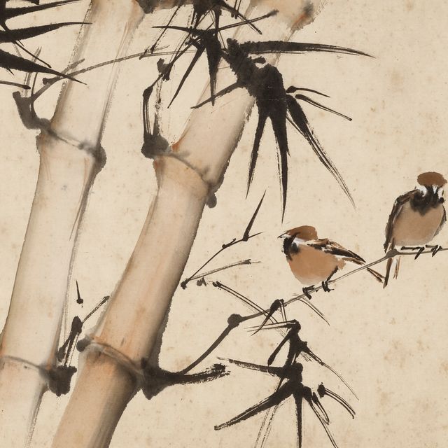 Chen Wen Hsi — Птицы Сидели среди Бамбука