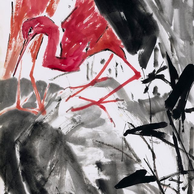 Chen Wen Hsi — Пара красных цапель