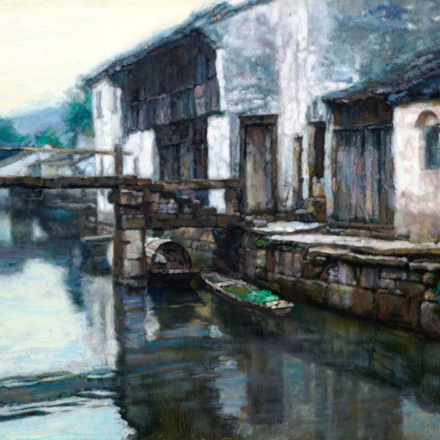 Chen Yifei — Пейзаж Сучжоу