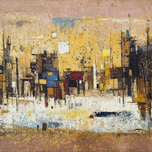 Cheong Soo Pieng — Абстрактный пейзаж