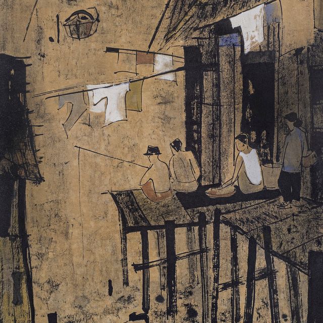 Cheong Soo Pieng — Рыбацкая деревня