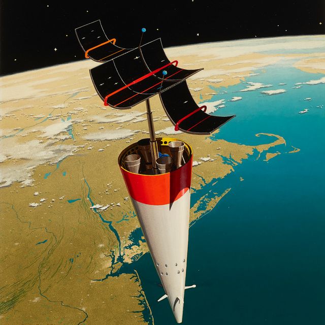 Chesley Bonestell — МАЛЕНЬКАЯ КОСМИЧЕСКАЯ СТАНЦИЯ