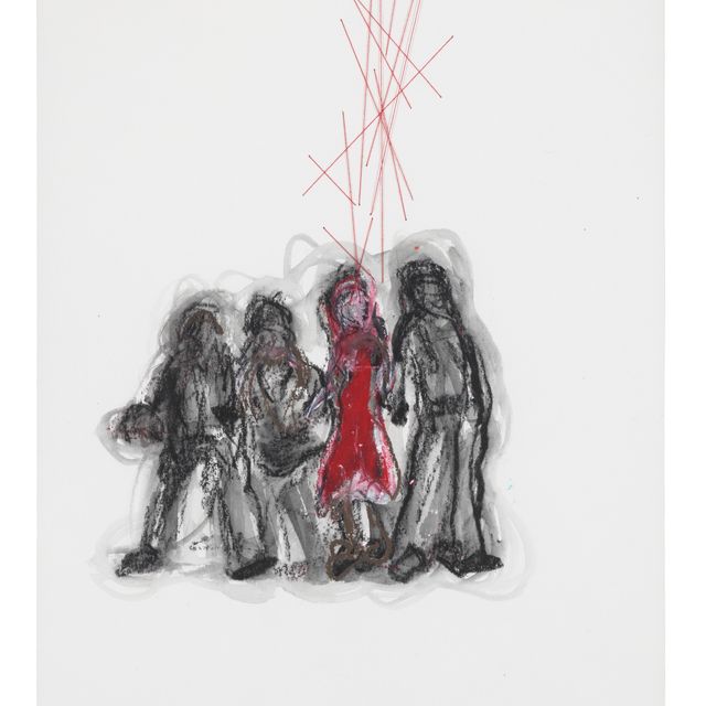 Chiharu Shiota — Красное платье