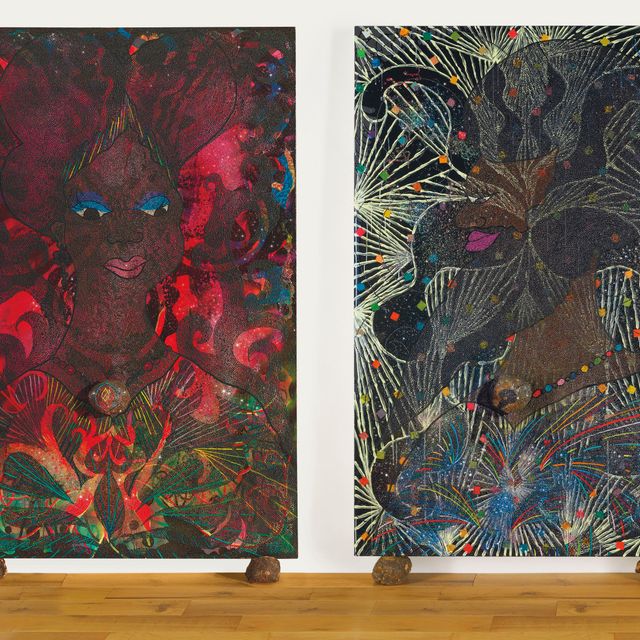 Chris Ofili — Диптих без названия