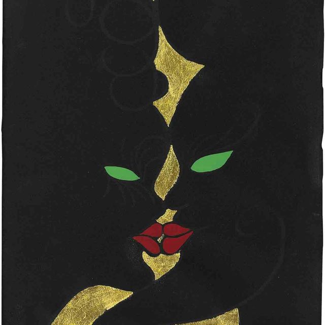 Chris Ofili — Без названия (Целующаяся пара)