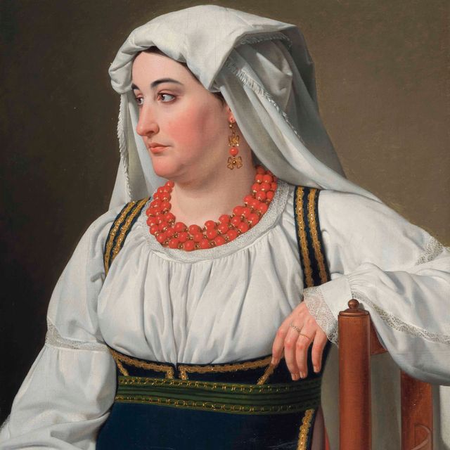 Christoffer Wilhelm Eckersberg — Уна Чочиара, портрет римской деревенской девушки