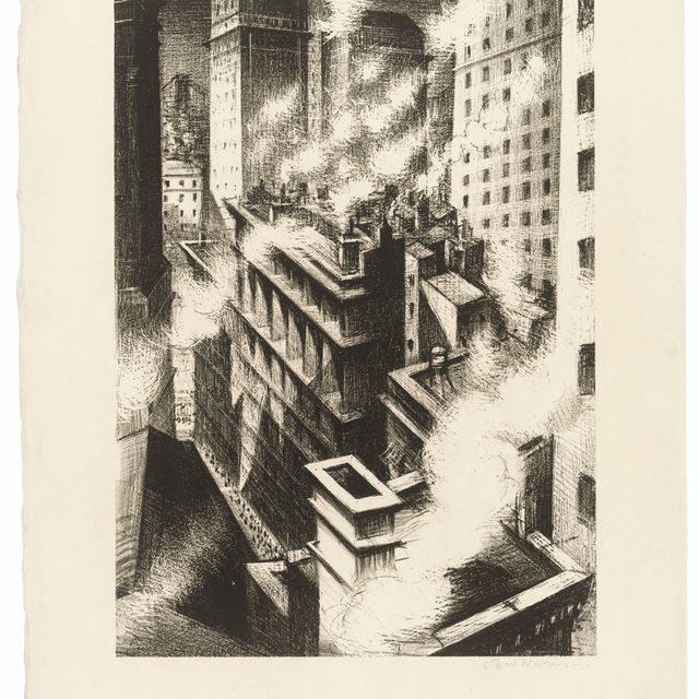 Christopher Nevinson — Смотрю вниз, на Уолл-стрит