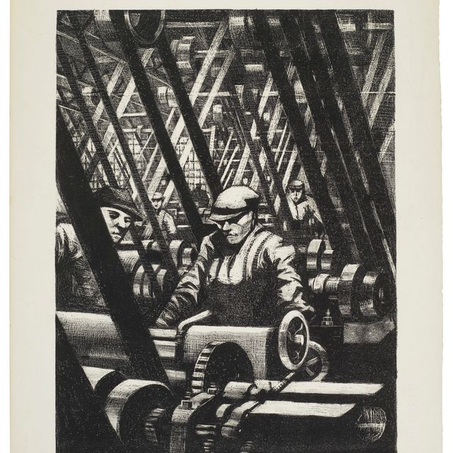 Christopher Nevinson — Создание двигателя времен Великой войны: усилия и идеалы Британии: Создание самолета (два впечатления)