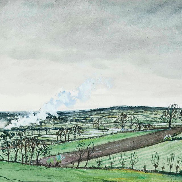 Christopher Nevinson — Далекий паровоз
