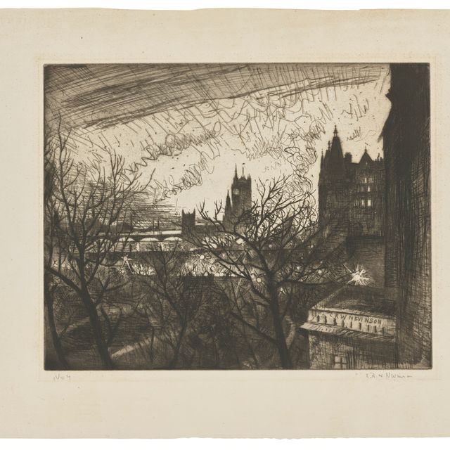 Christopher Nevinson — Вестминстер из клуба "Сэвидж", Адельфи