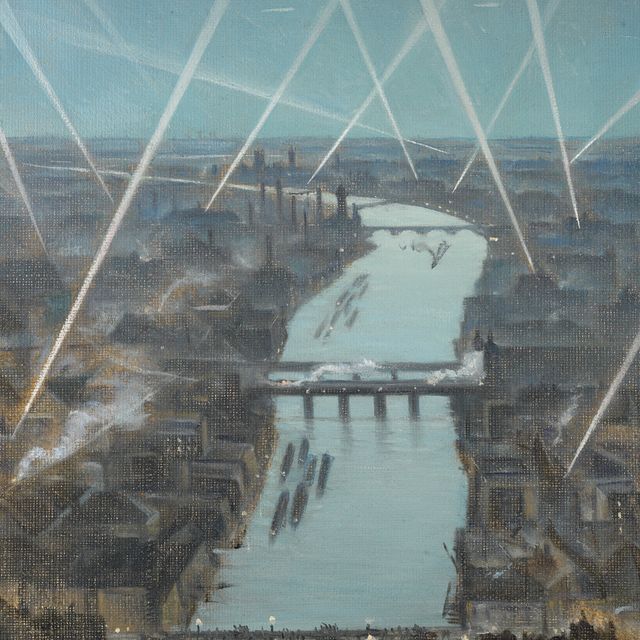 Christopher Nevinson — Среди лондонских прожекторов
